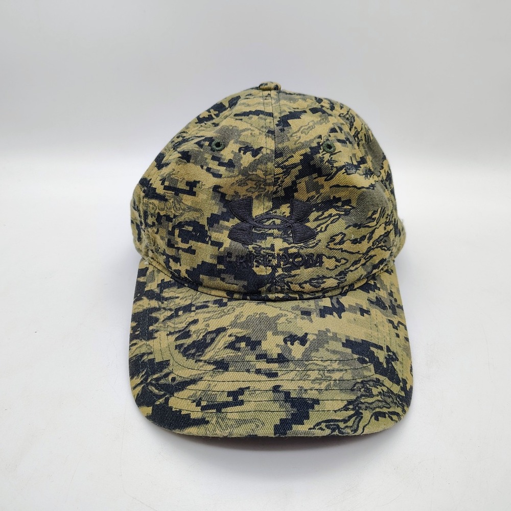 Men's UA Under Armour - FREEDOM Fury‎ Camo Baseball Cap Hat One Size Adjustable